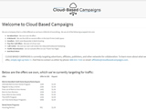 Cloud Based Campaigns