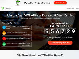 PureVPN Affiliate Program