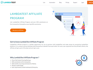 LambdaTest Affiliate Program